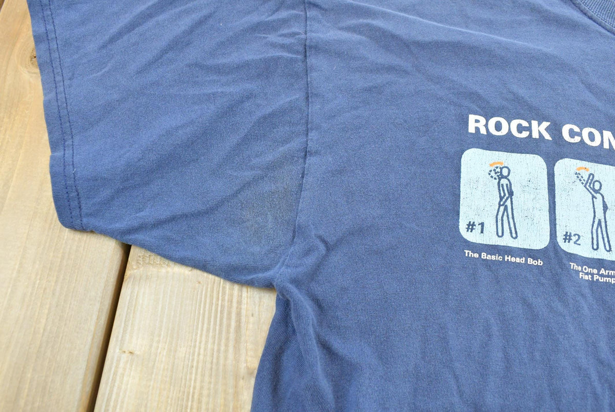 Vintage Y2K Blue Man Group Rock Concert Movements Band T-Shirt Men's L from propervintagecanada