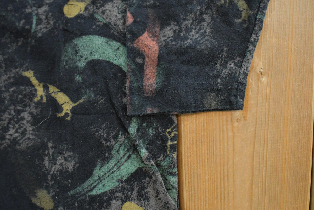 Vintage Y2K Cactus Bay Abstract Print AOP Crewneck Shirt Women's M from propervintagecanada