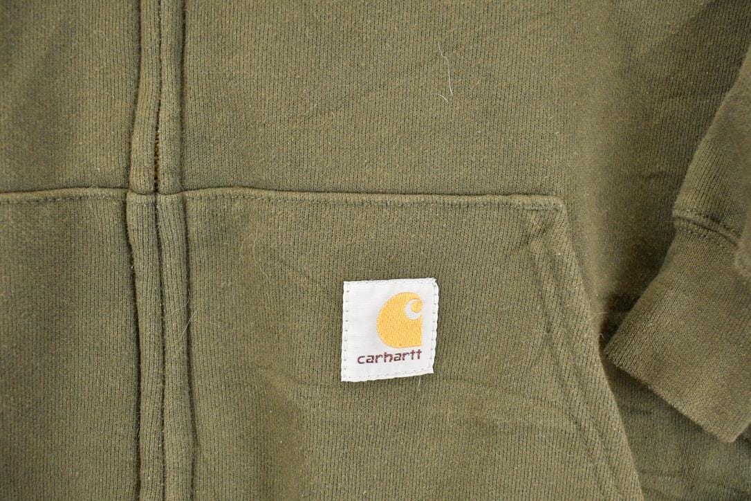 Vintage Y2K Carhartt Full Zip Hooded Sweatshirt Men's XXL from propervintagecanada