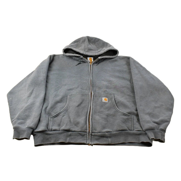 Vintage Y2K Carhartt Full Zip Thermal Lined Hoodie Sweatshirt Men's 3XL / Workwear / Streetwear / 2000s Outdoorsman / 00s Outerwear from propervintagecanada