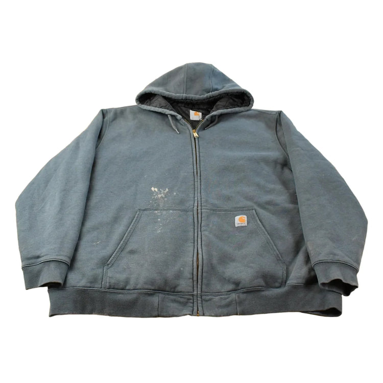 Vintage Y2K Carhartt Full Zip Thermal Lined Hoodie Sweatshirt Men's 3XL / Workwear / Streetwear / 2000s Outdoorsman / 00s Outerwear from propervintagecanada
