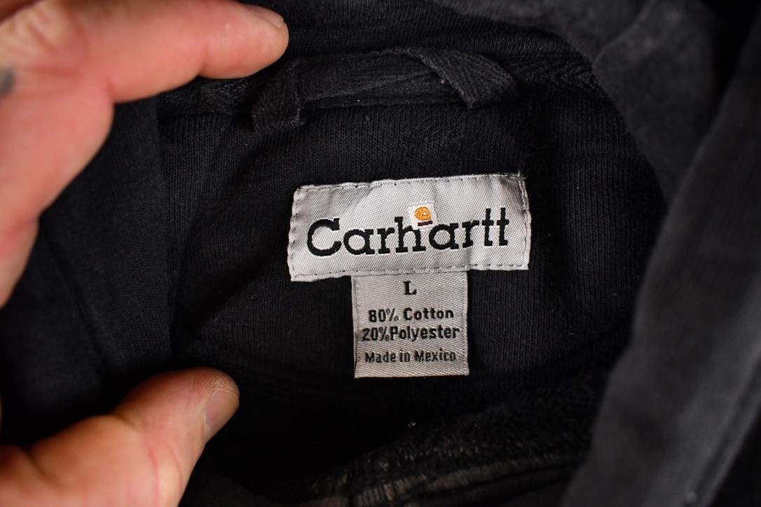 Vintage Y2K Carhartt Heavyweight Hooded Sweatshirt Men's L from propervintagecanada