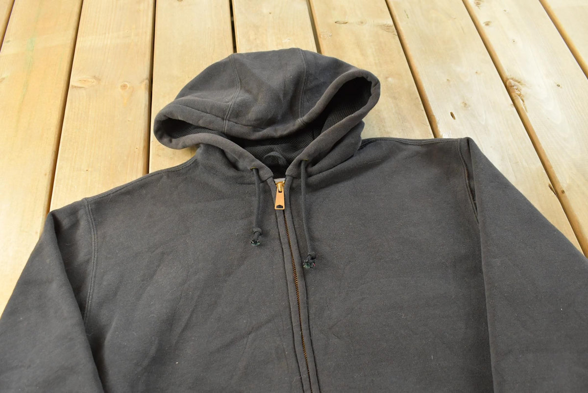 Vintage Y2K Carhartt J149 Full Zip Thermal Lined Hoodie Sweatshirt Men's XL / Workwear / Streetwear / 2000s Outdoorsman / 00s Outerwear from propervintagecanada