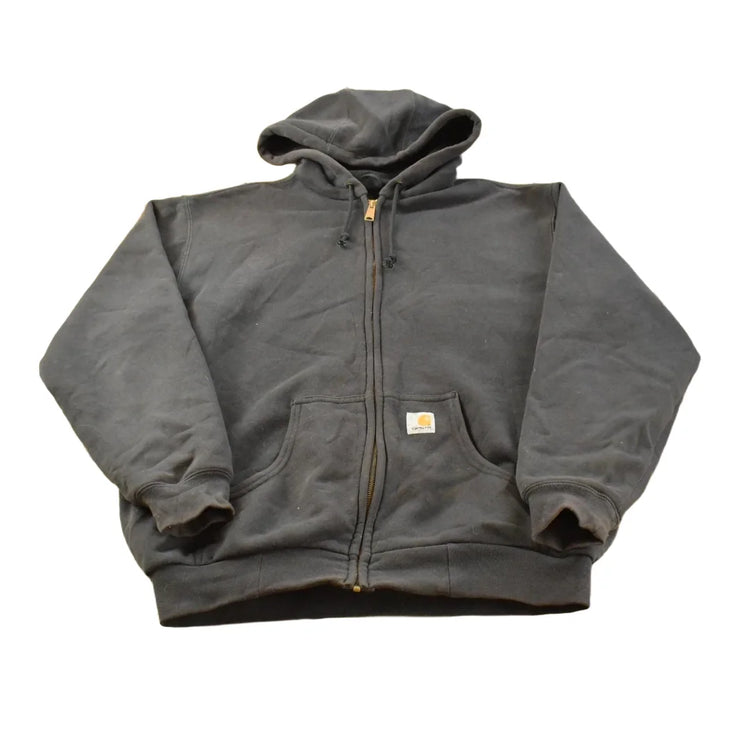 Vintage Y2K Carhartt J149 Full Zip Thermal Lined Hoodie Sweatshirt Men's XL / Workwear / Streetwear / 2000s Outdoorsman / 00s Outerwear from propervintagecanada