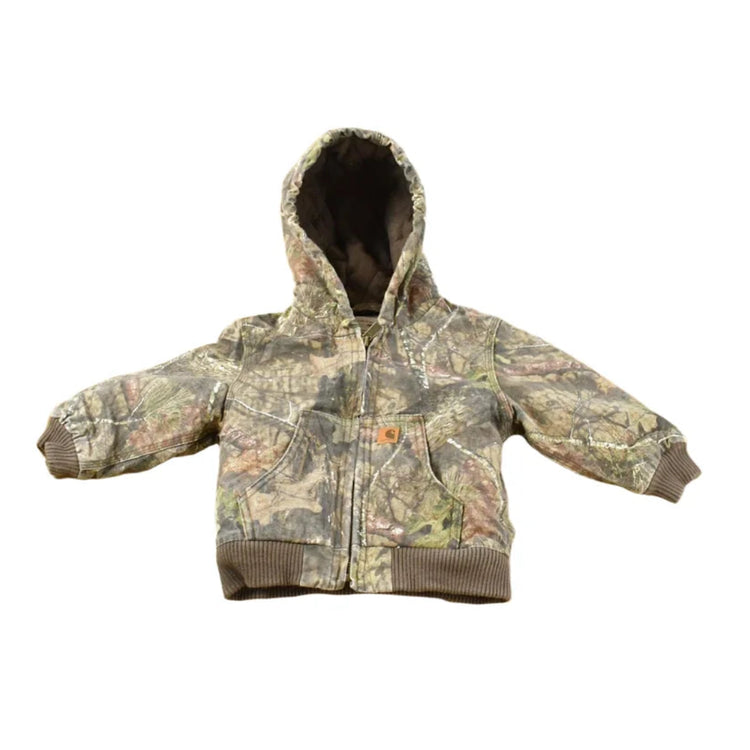 Vintage Y2K Carhartt Realtree Camo Hooded Active Work Jacket Toddler Size 18M / Workwear / 2000s Streetwear / Kids Youth Streetwear from propervintagecanada