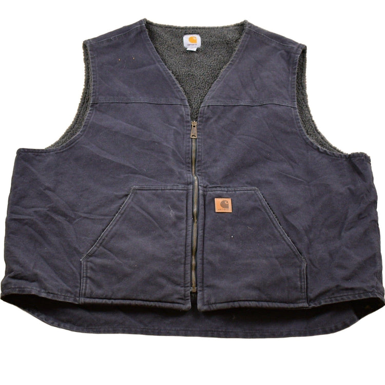 Vintage Y2K Carhartt Sherpa Lined Vest Men's 3XL from propervintagecanada