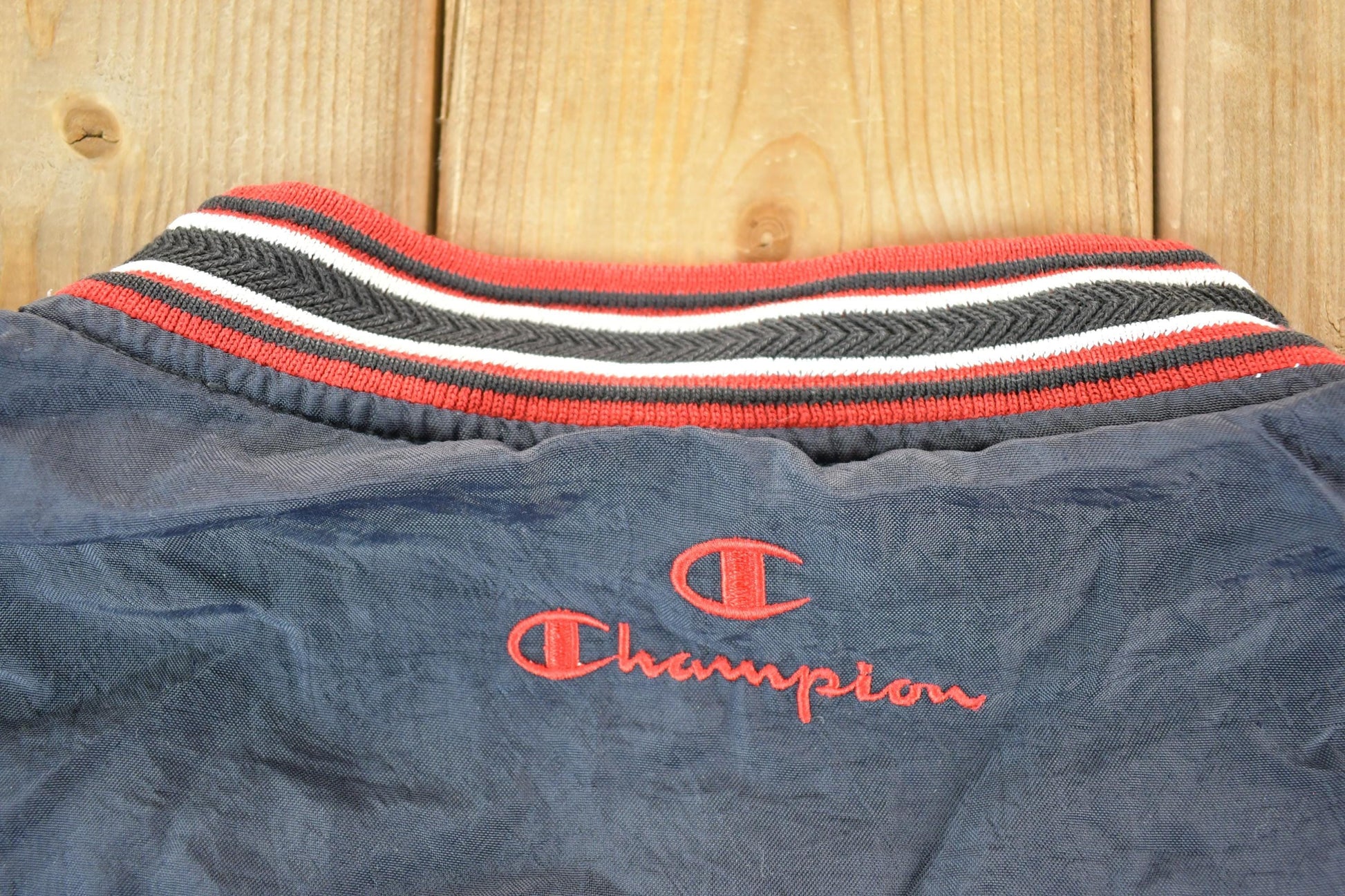 Vintage Y2K Champion Mustangs Windbreaker Crewneck Sweatshirt Mens XXL from propervintagecanada