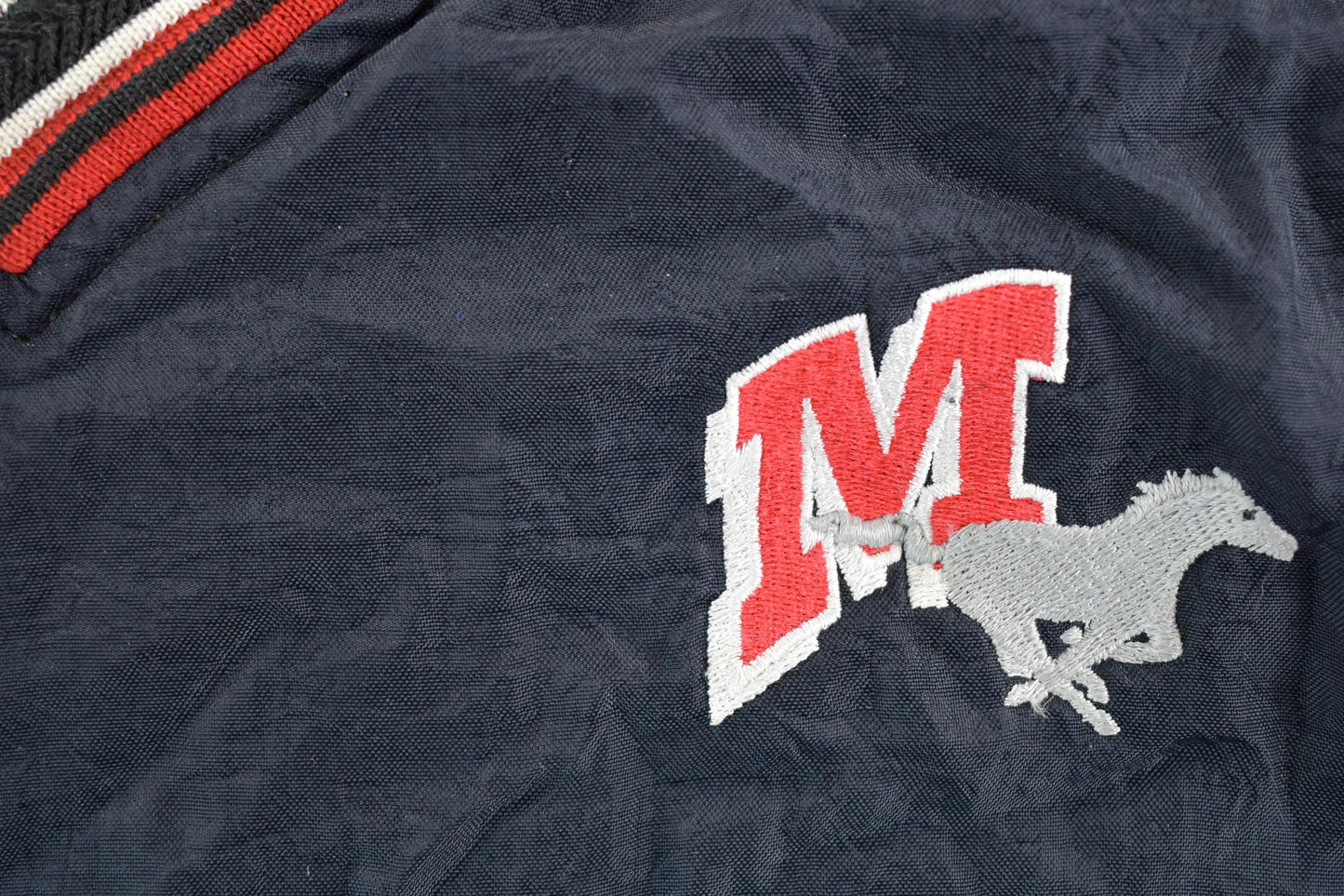 Vintage Y2K Champion Mustangs Windbreaker Crewneck Sweatshirt Mens XXL from propervintagecanada