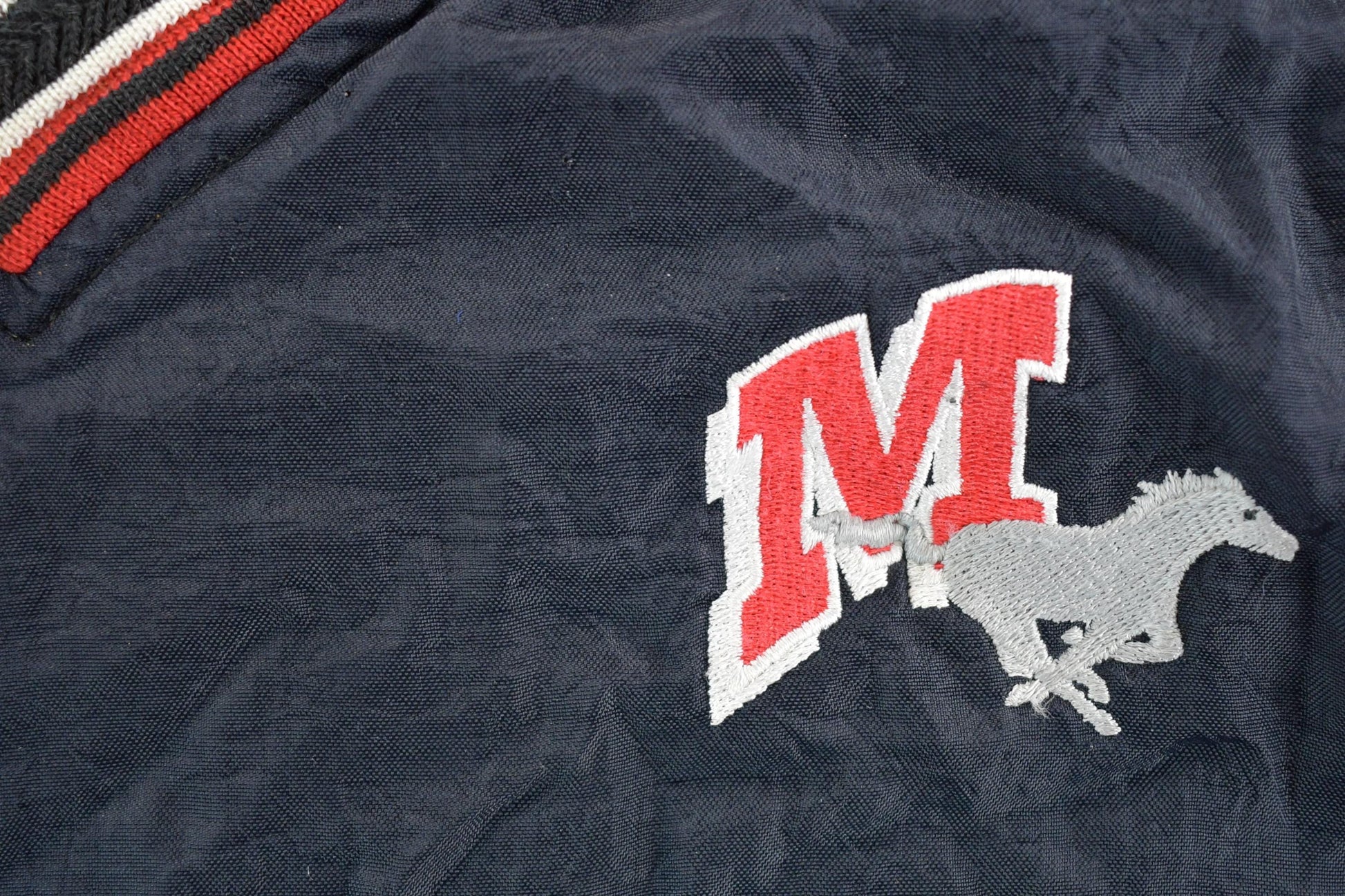 Vintage Y2K Champion Mustangs Windbreaker Crewneck Sweatshirt Mens XXL from propervintagecanada