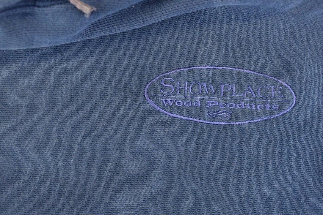 Vintage Y2K Champion Premium Reverse Weave Hoodie Sweatshirt Men's XXL / Script Logo / Eco Fleece / Minimalist / 2000s Blank from propervintagecanada