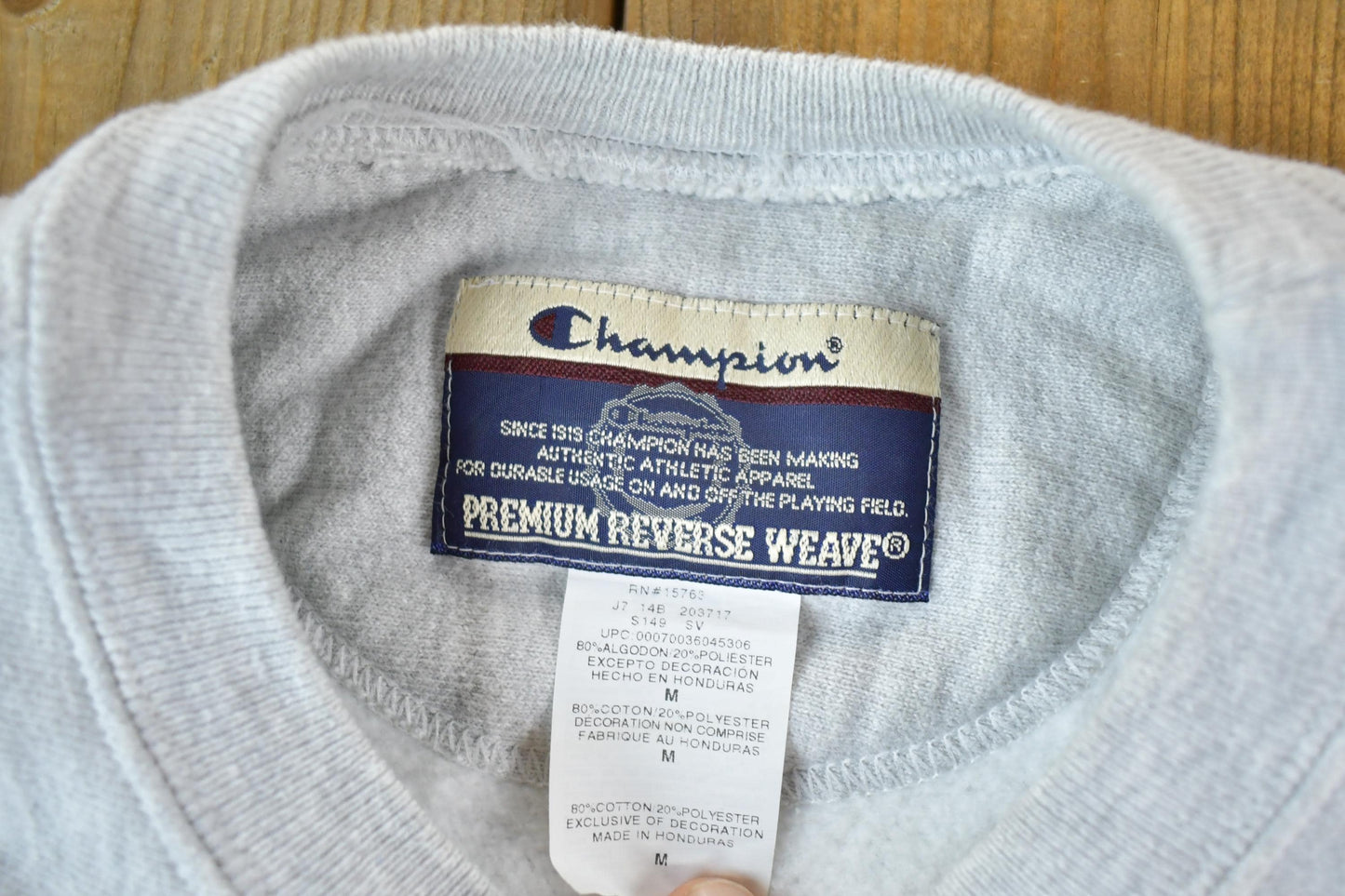 Vintage Y2K Champion Premium Reverse Weave Sweatshirt Men's Medium from propervintagecanada