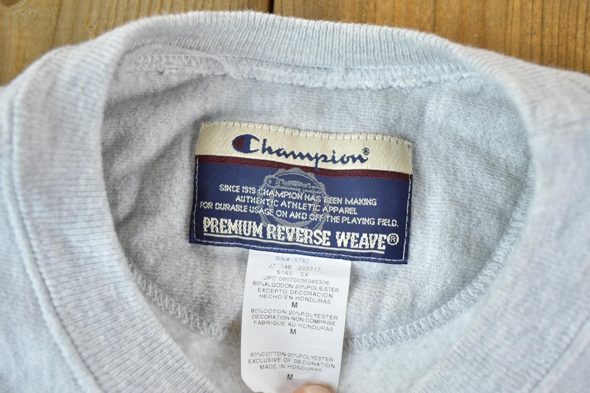 Vintage Y2K Champion Premium Reverse Weave Sweatshirt Men's Medium from propervintagecanada