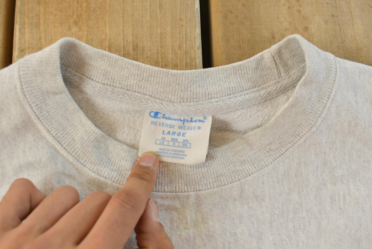 Vintage Y2K Champion Reverse Weave Crewneck Sweatshirt Mens L from propervintagecanada