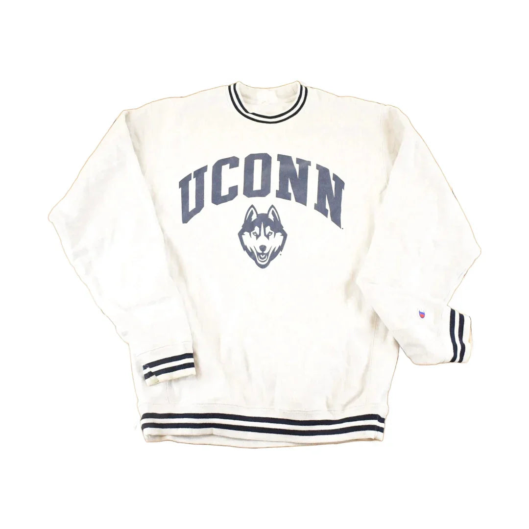 Vintage Y2K Champion Reverse Weave UConn Crewneck Sweatshirt (M) from propervintagecanada