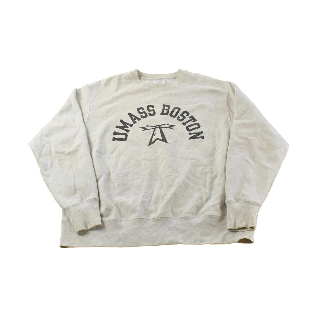 Vintage Y2K Champion UMASS Boston Reverse Weave Crewneck Sweatshirt Men's XL from propervintagecanada