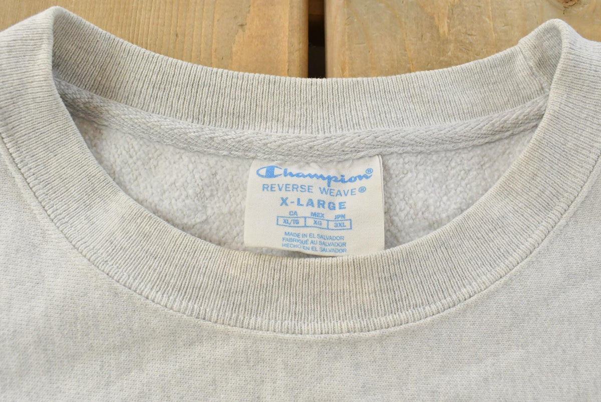Vintage Y2K Champion UMASS Boston Reverse Weave Crewneck Sweatshirt Men's XL from propervintagecanada