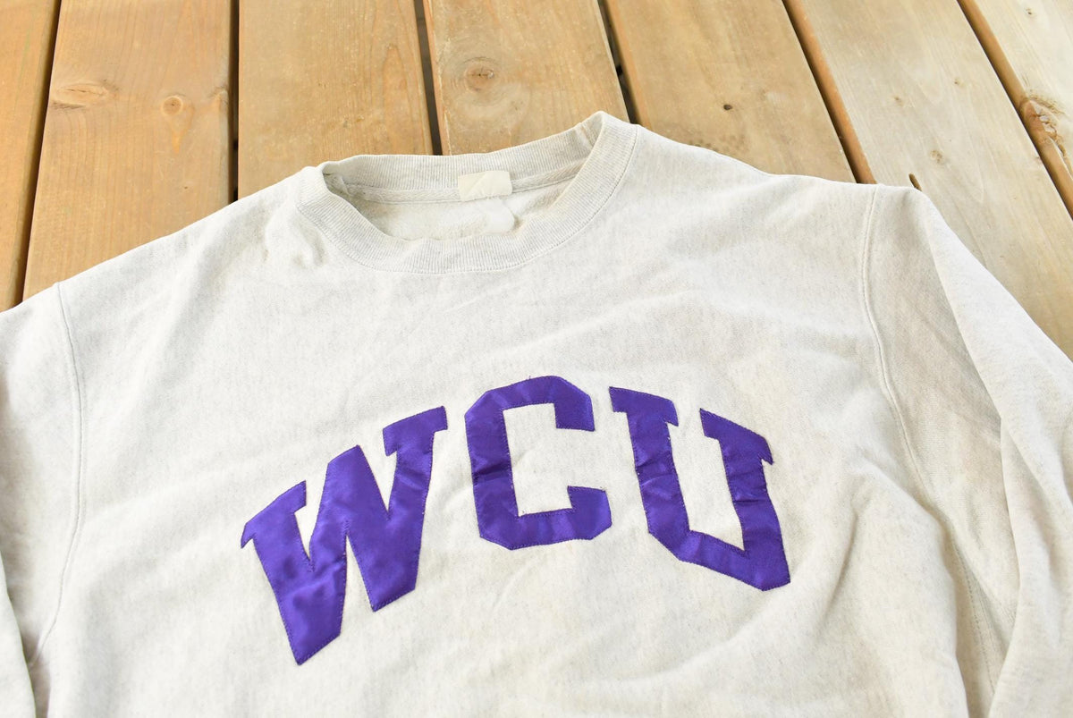 Vintage Y2K Champion WCU Reverse Weave Crewneck Sweatshirt Men's XL from propervintagecanada