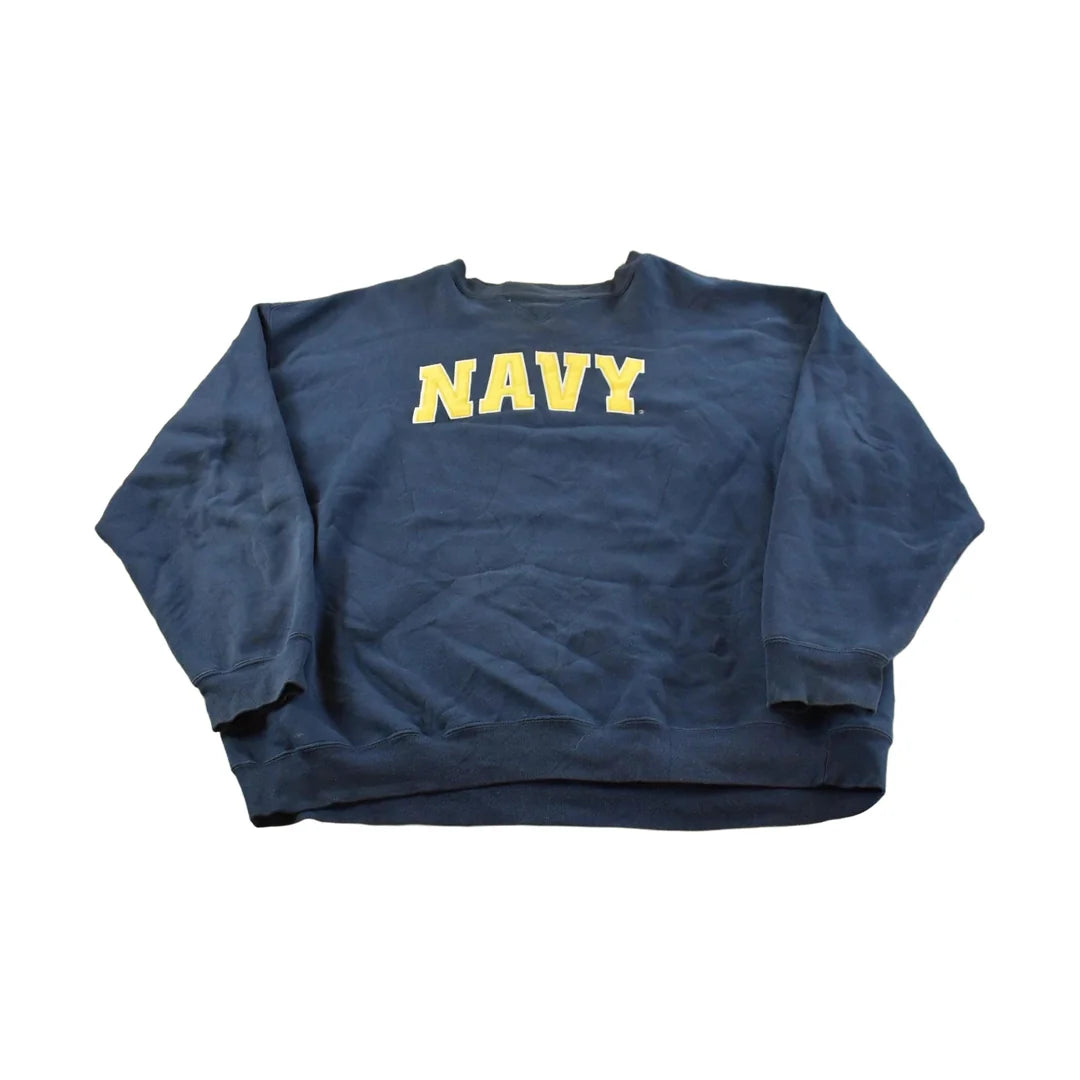 Vintage Y2K Champs Navy United States Crewneck Sweatshirt Men's 2XL from propervintagecanada