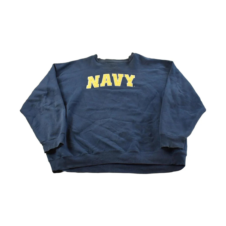 Vintage Y2K Champs Navy United States Crewneck Sweatshirt Men's 2XL from propervintagecanada