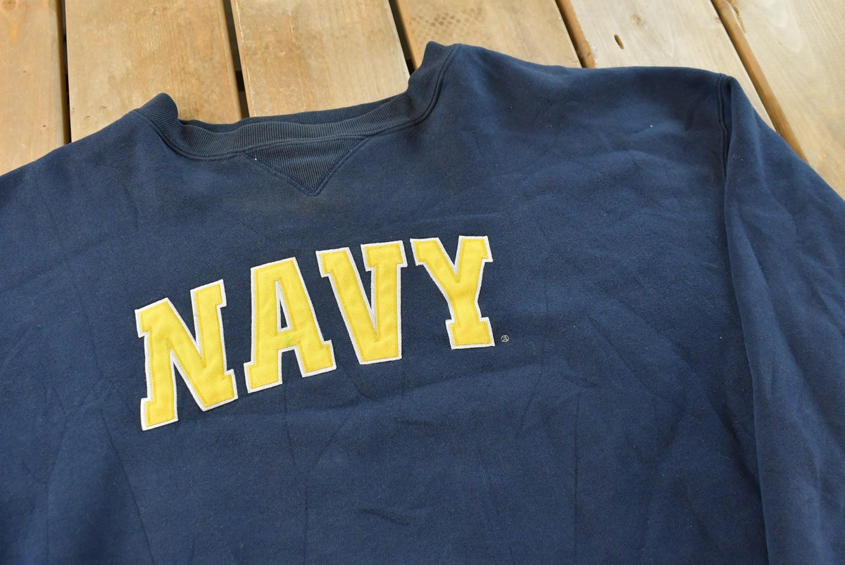 Vintage Y2K Champs Navy United States Crewneck Sweatshirt Men's 2XL from propervintagecanada