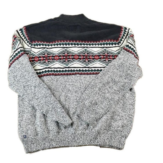 Vintage Y2K Chaps Ralph Lauren Knit Quarter Button Collared Crewneck Sweater Men's 2XL