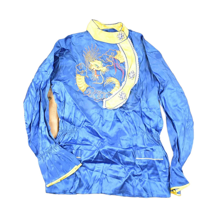 Vintage Y2K Chinese Dragon Button Up Shirt Women's S from propervintagecanada