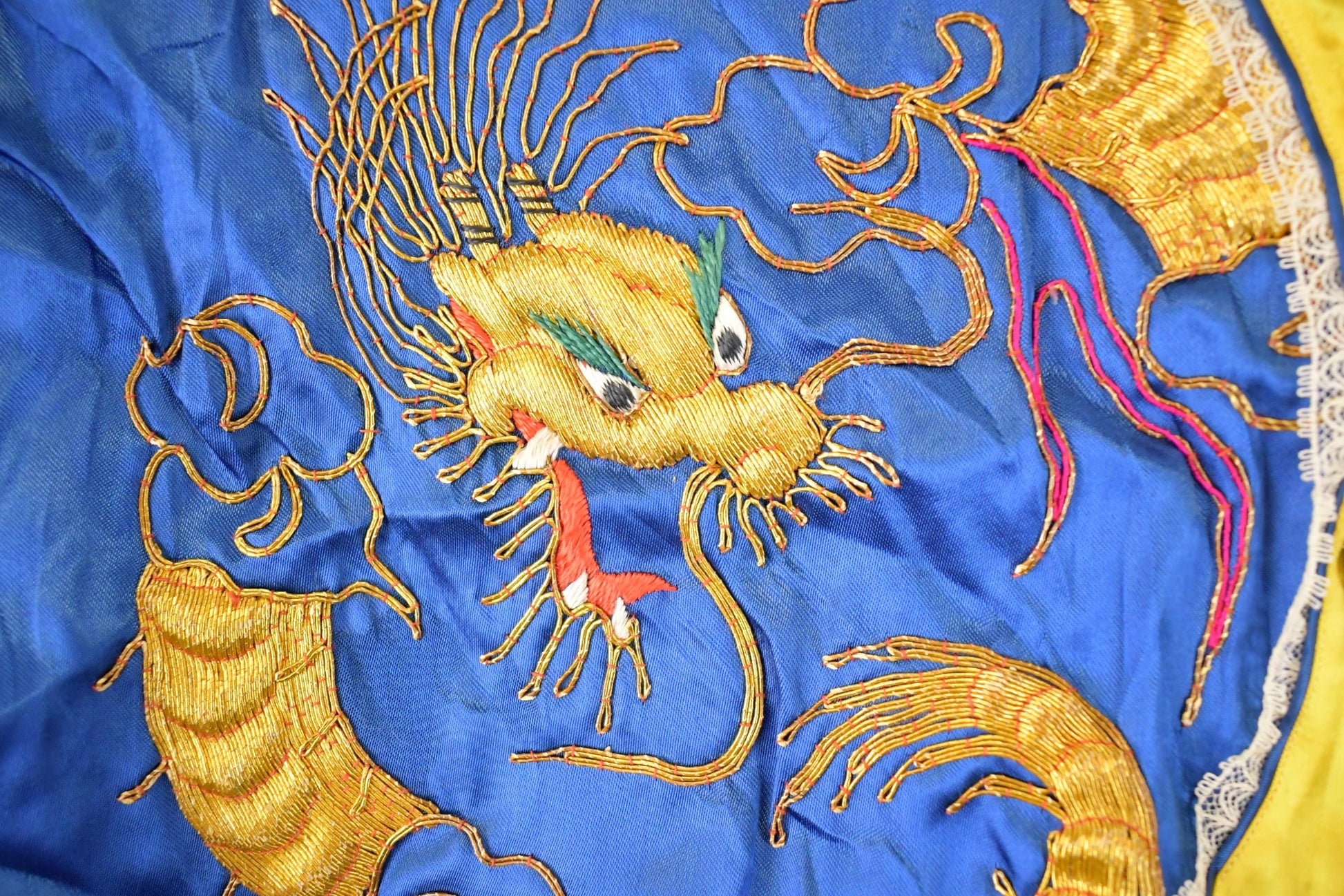 Vintage Y2K Chinese Dragon Button Up Shirt Women's S from propervintagecanada