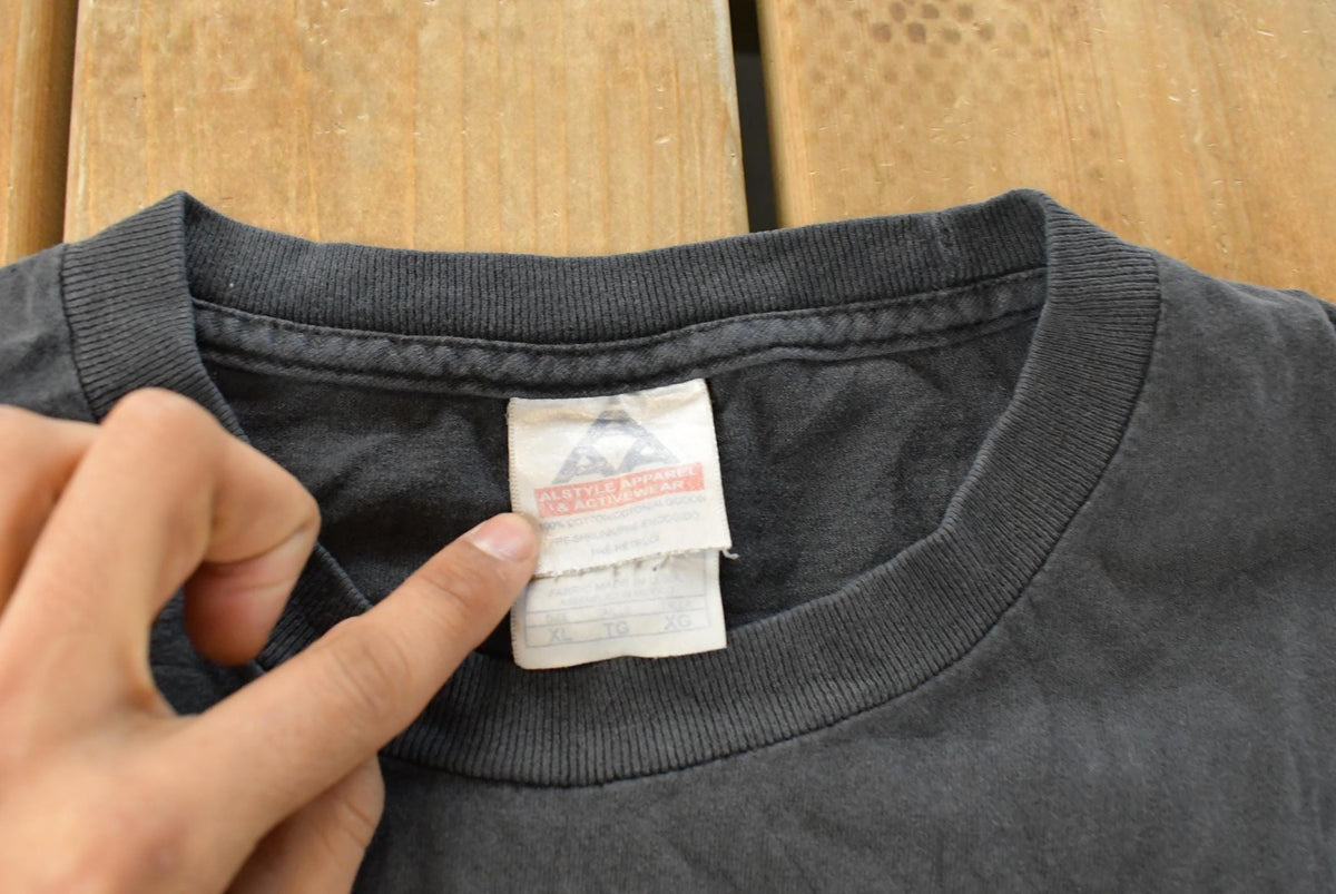 Vintage Y2K Choppers Thrashed Biker Long Sleeve Graphic T-Shirt Men's XL from propervintagecanada