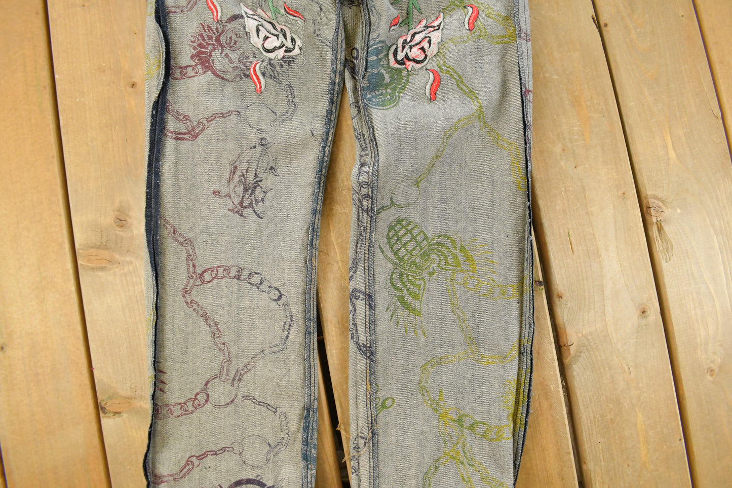 Vintage Y2K Christian Audigier Ed Hardy Denim Jeans Men's 31 x 31 from propervintagecanada