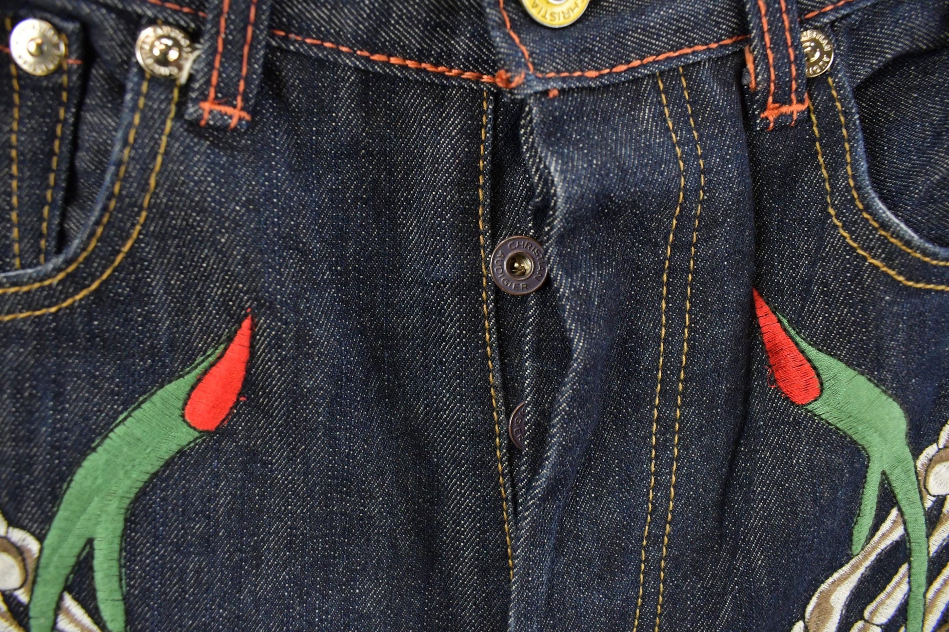 Vintage Y2K Christian Audigier Ed Hardy Denim Jeans Men's 31 x 31 from propervintagecanada