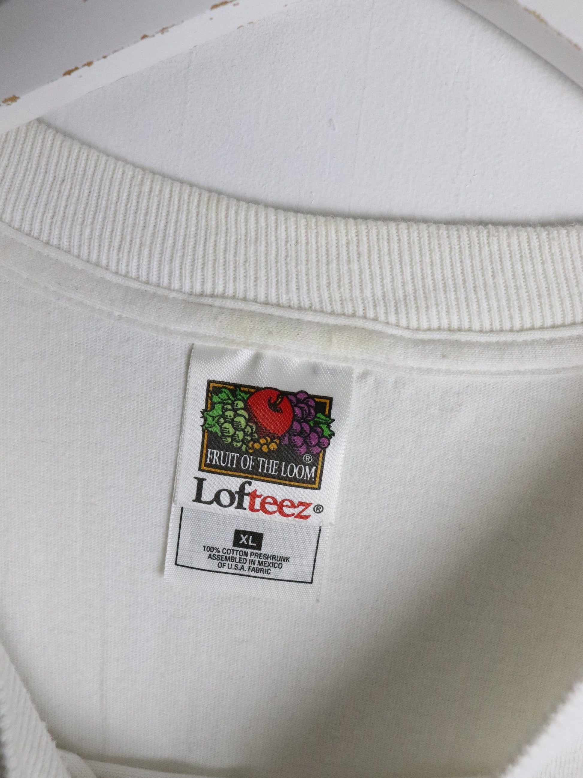 Vintage Y2K Christian T Shirt Mens XL White from propervintagecanada