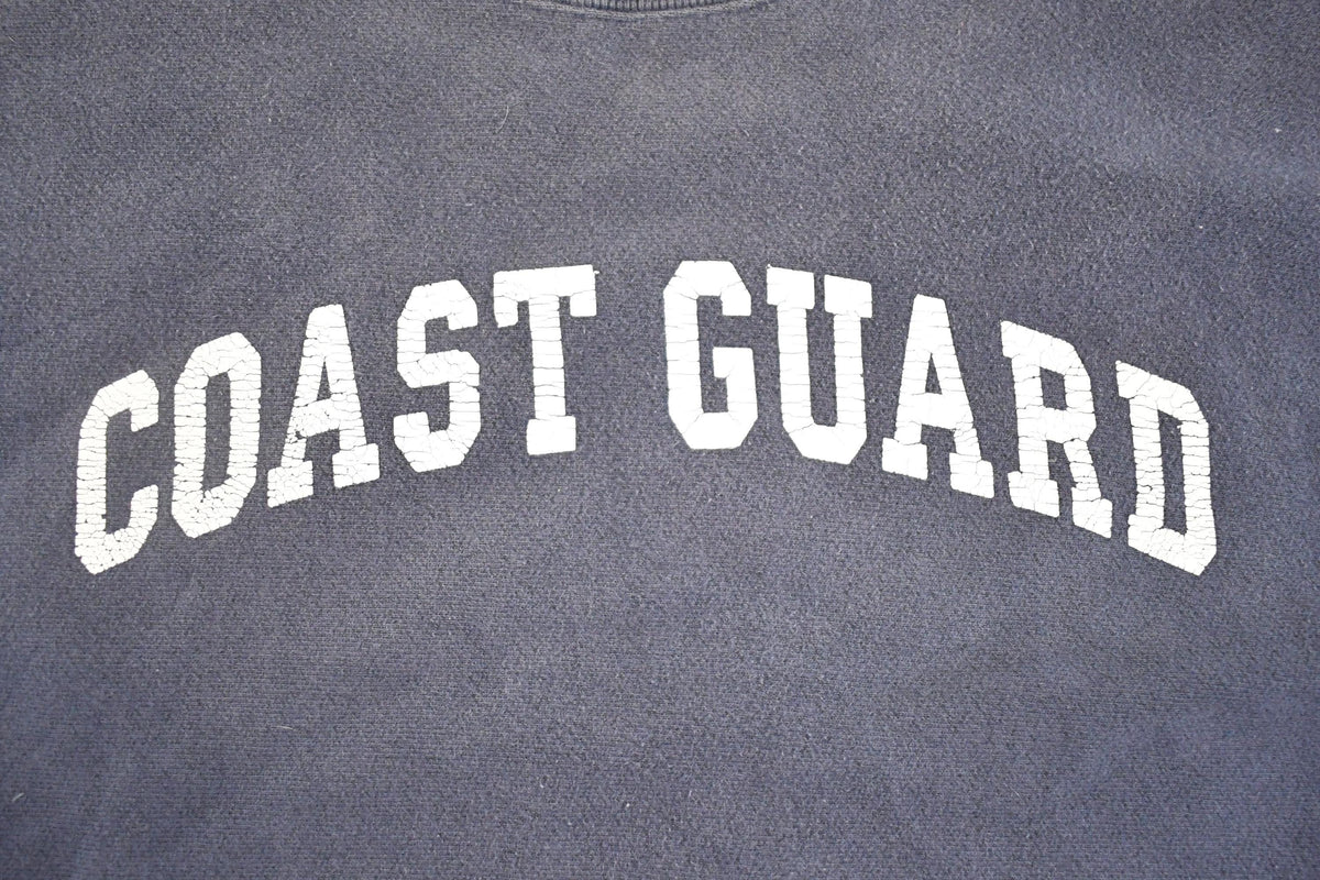 Vintage Y2K Coast Guard Champion Reverse Weave Sweatshirt Men's M from propervintagecanada