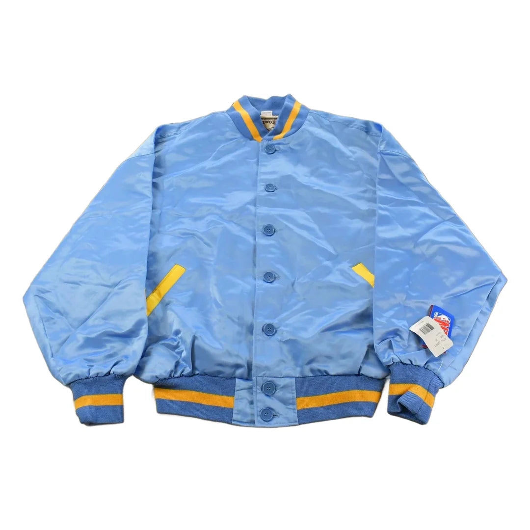 Vintage Y2K DEADSTOCK Minneapolis Lakers NBA Hardwood Classics Basketball Snap On Button Satin Jacket Mens 52 from propervintagecanada