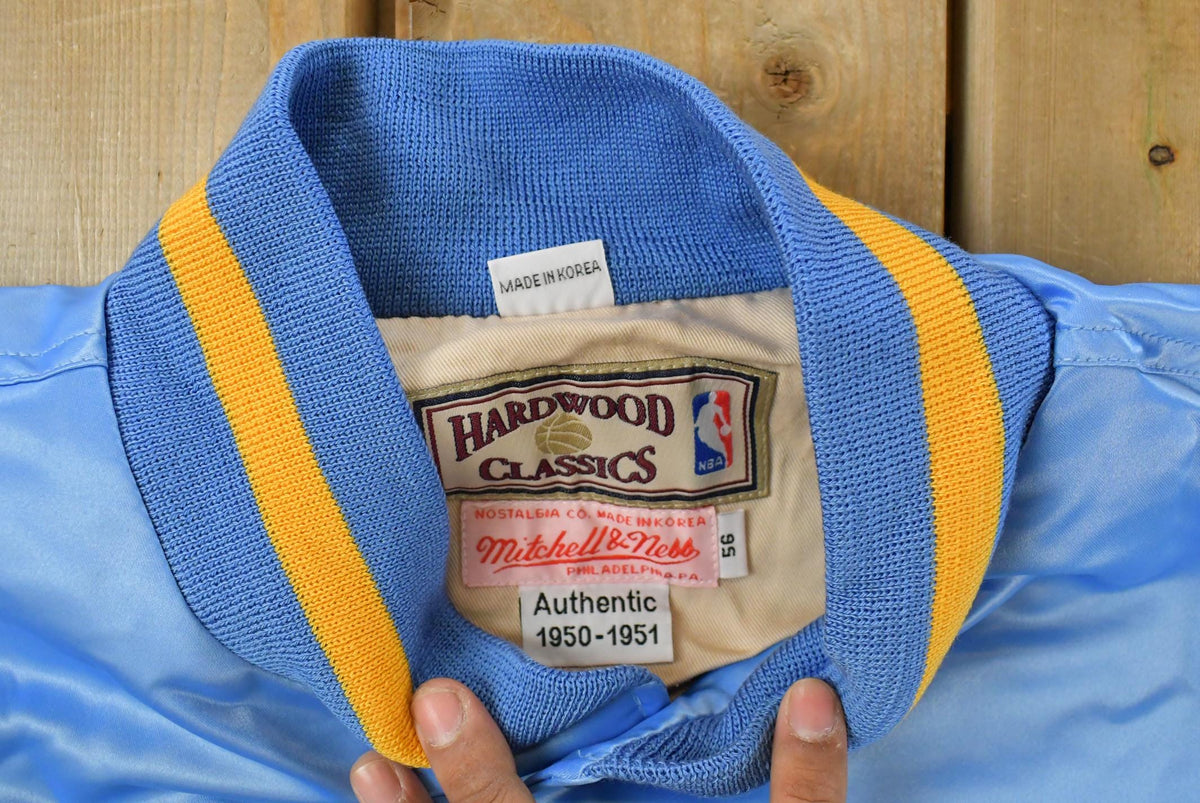 Vintage Y2K DEADSTOCK Minneapolis Lakers NBA Hardwood Classics Basketball Snap On Button Satin Jacket Mens 56 Men's 2XL from propervintagecanada