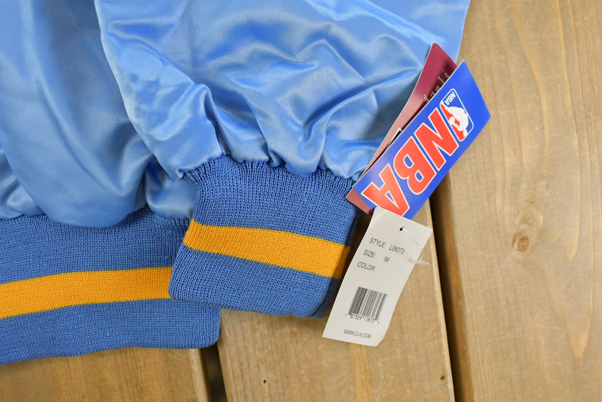 Vintage Y2K DEADSTOCK Minneapolis Lakers NBA Hardwood Classics Basketball Snap On Button Satin Jacket Mens 56 Men's 2XL from propervintagecanada