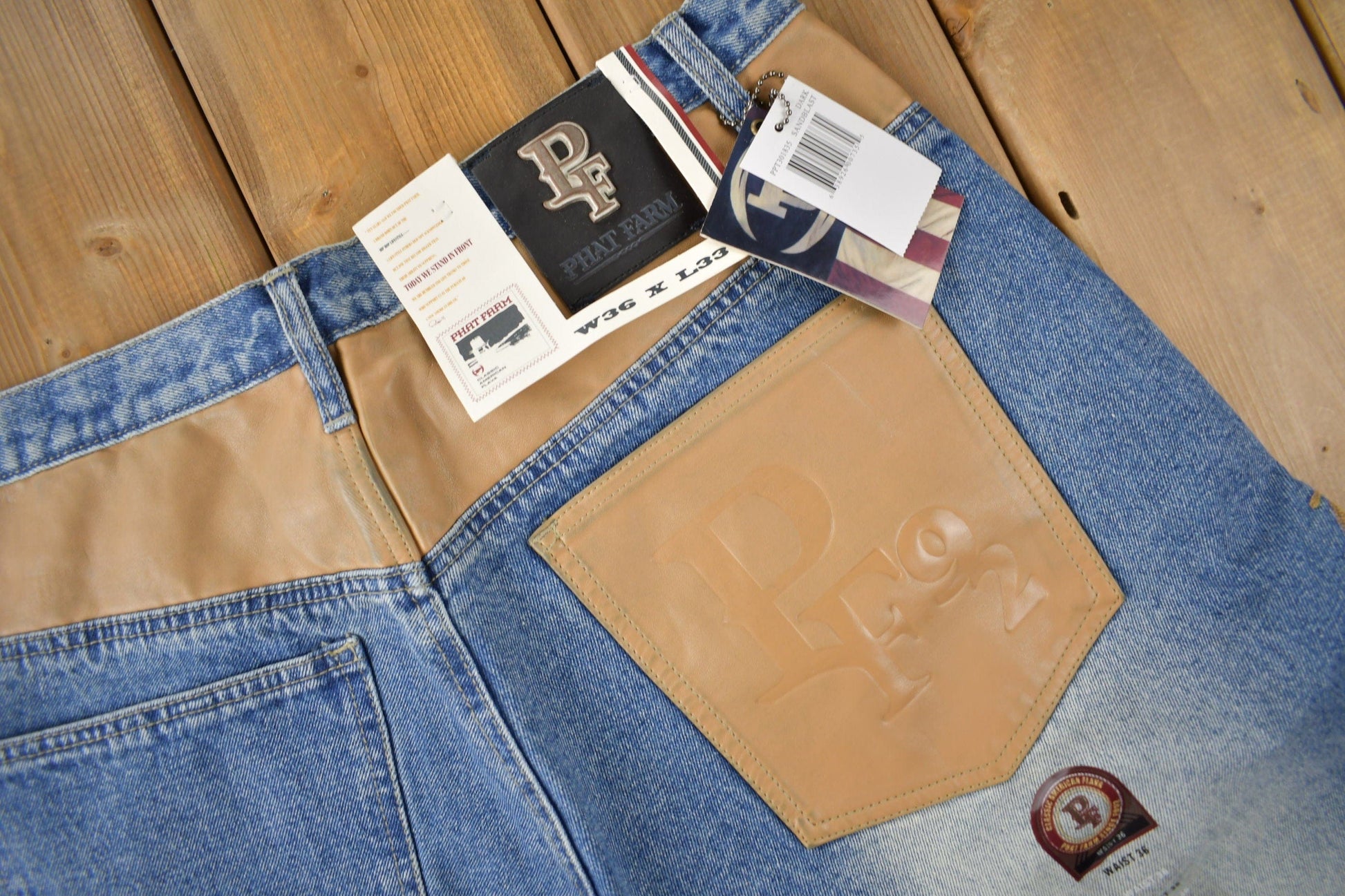 Vintage Y2K Deadstock Phat Farm Hip Hop Jeans Men's 36 from propervintagecanada