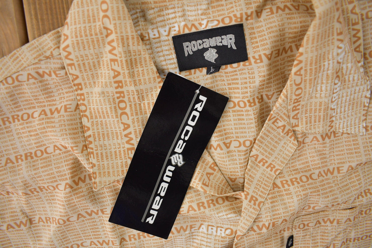 Vintage Y2K Deadstock Rocawear Button Up Shirt from propervintagecanada