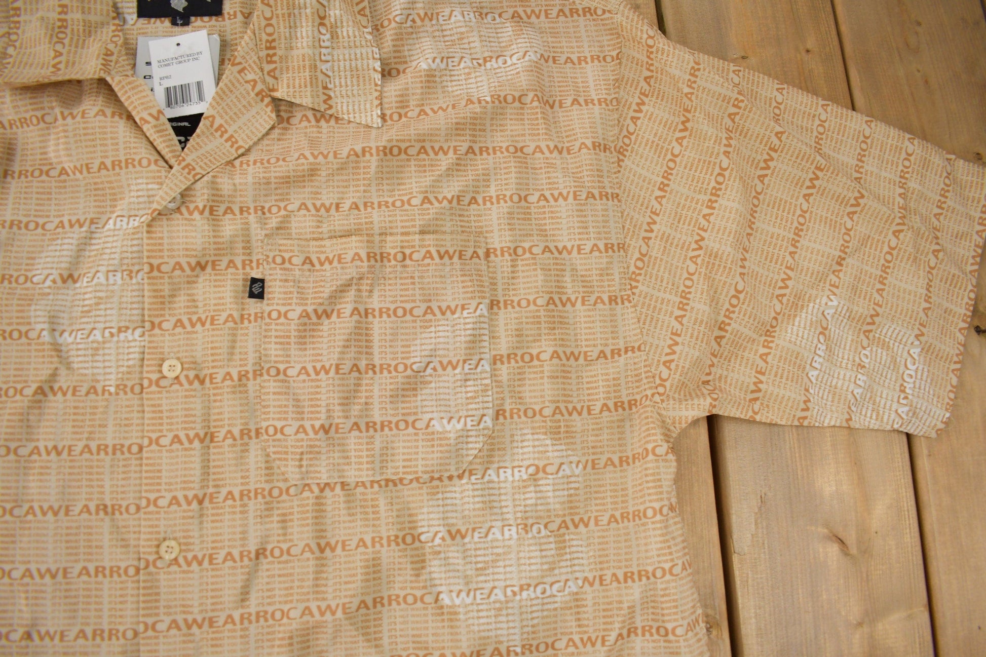 Vintage Y2K Deadstock Rocawear Button Up Shirt from propervintagecanada