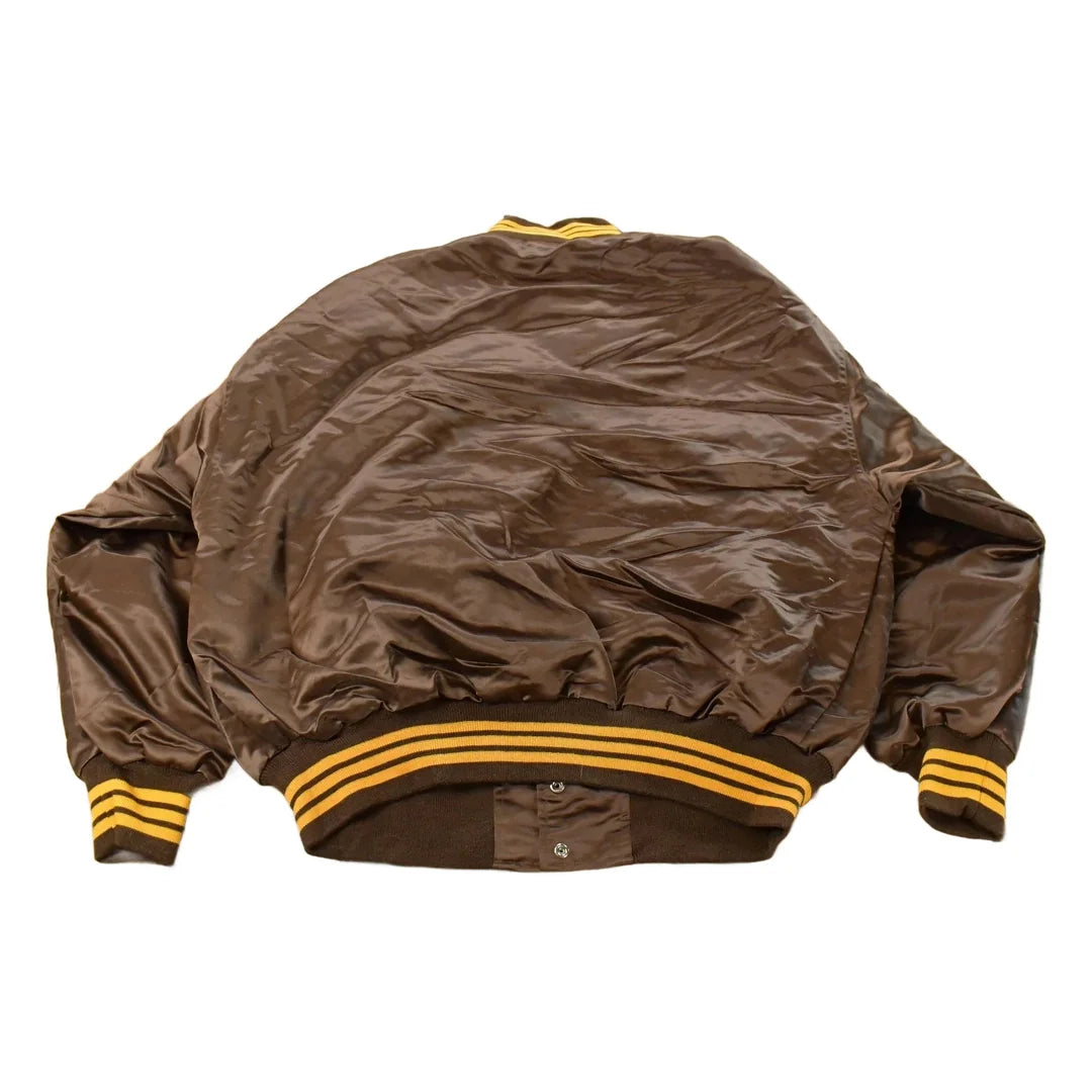 Vintage Y2K Deadstock San Diego Padres Cooperstown MLB Baseball Snap On Button Satin Jacket Mens 52 from propervintagecanada