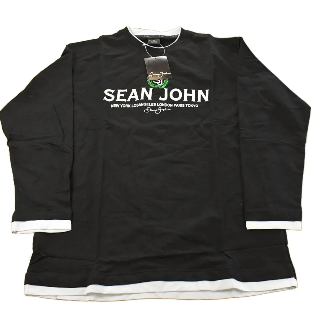 Vintage Y2K DEADSTOCK Sean John Hip Hop Long Sleeve T-Shirt Men's XL from propervintagecanada