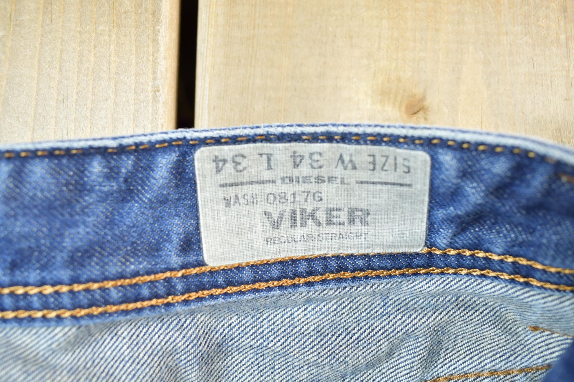 Vintage Y2K Diesel Viker Denim Jeans Men's 34 x 34 Made In USA from propervintagecanada
