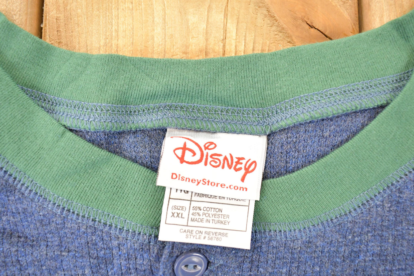 Vintage Y2K Disney Embroidered Goofy Quarter Button Thermal Crewneck Sweater Men's XXL / Vintage Mickey Mouse Sweatshirt / Cartoon Sweater from propervintagecanada
