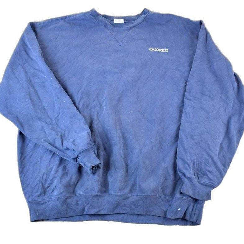 Vintage Y2K Distressed Carhartt Crewneck Sweatshirt Men's XL