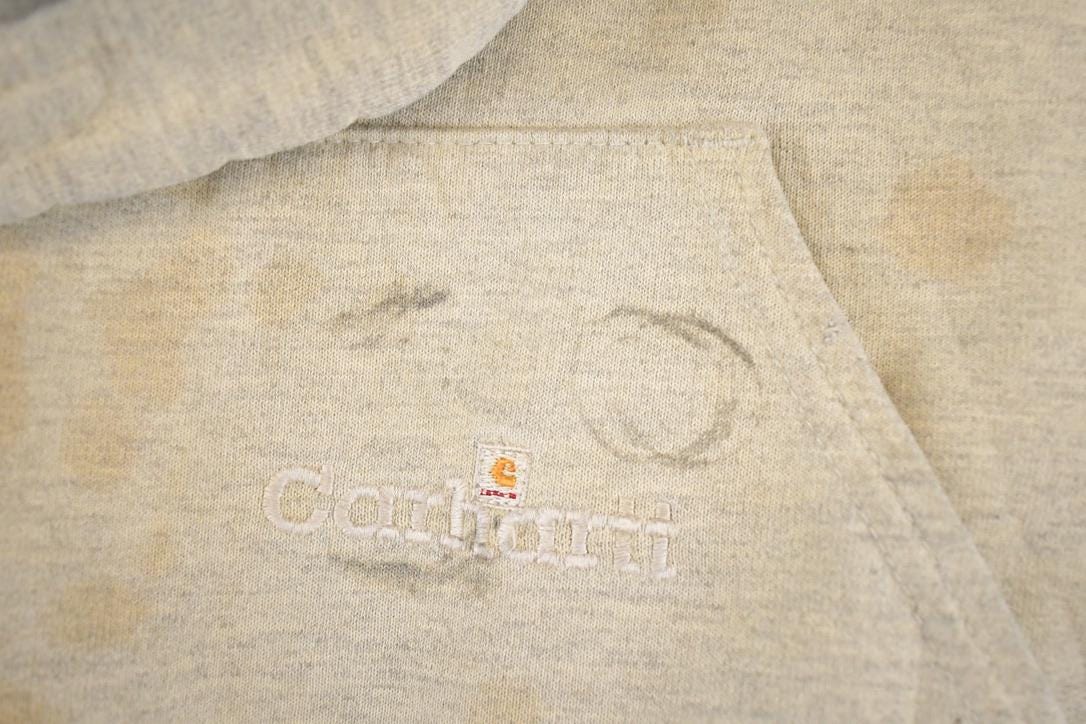 Vintage Y2K Distressed Carhartt Full Zip Hoodie Sweatshirt Men's XXL from propervintagecanada