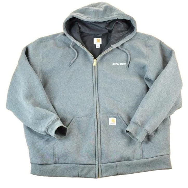 Vintage Y2K Distressed Carhartt Full Zip Hoodie Sweatshirt Mens XL