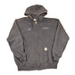 Vintage Y2K Distressed Carhartt Jim Poet Full Zip Hoodie Sweatshirt Men's L from propervintagecanada