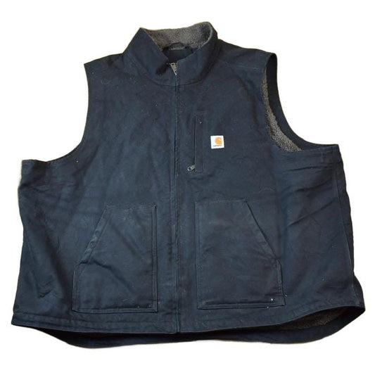 Vintage Y2K Distressed Carhartt Loose Fit Lined Jacket Work Vest Men's 3XL from propervintagecanada