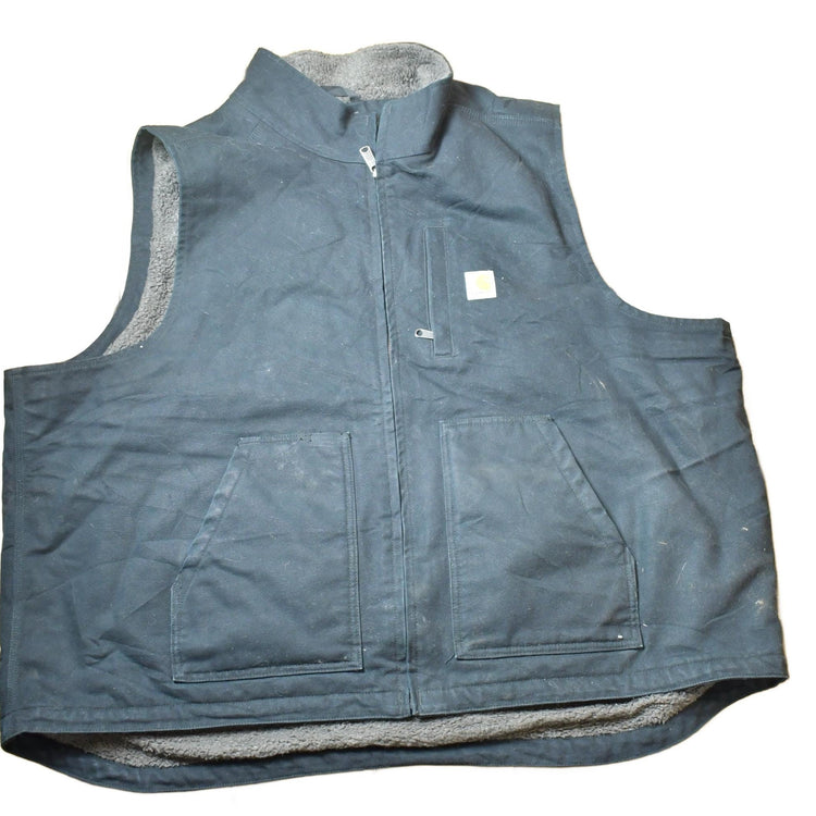 Vintage Y2K Distressed Carhartt Loose Fit Lined Jacket Work Vest Men's 3XL from propervintagecanada