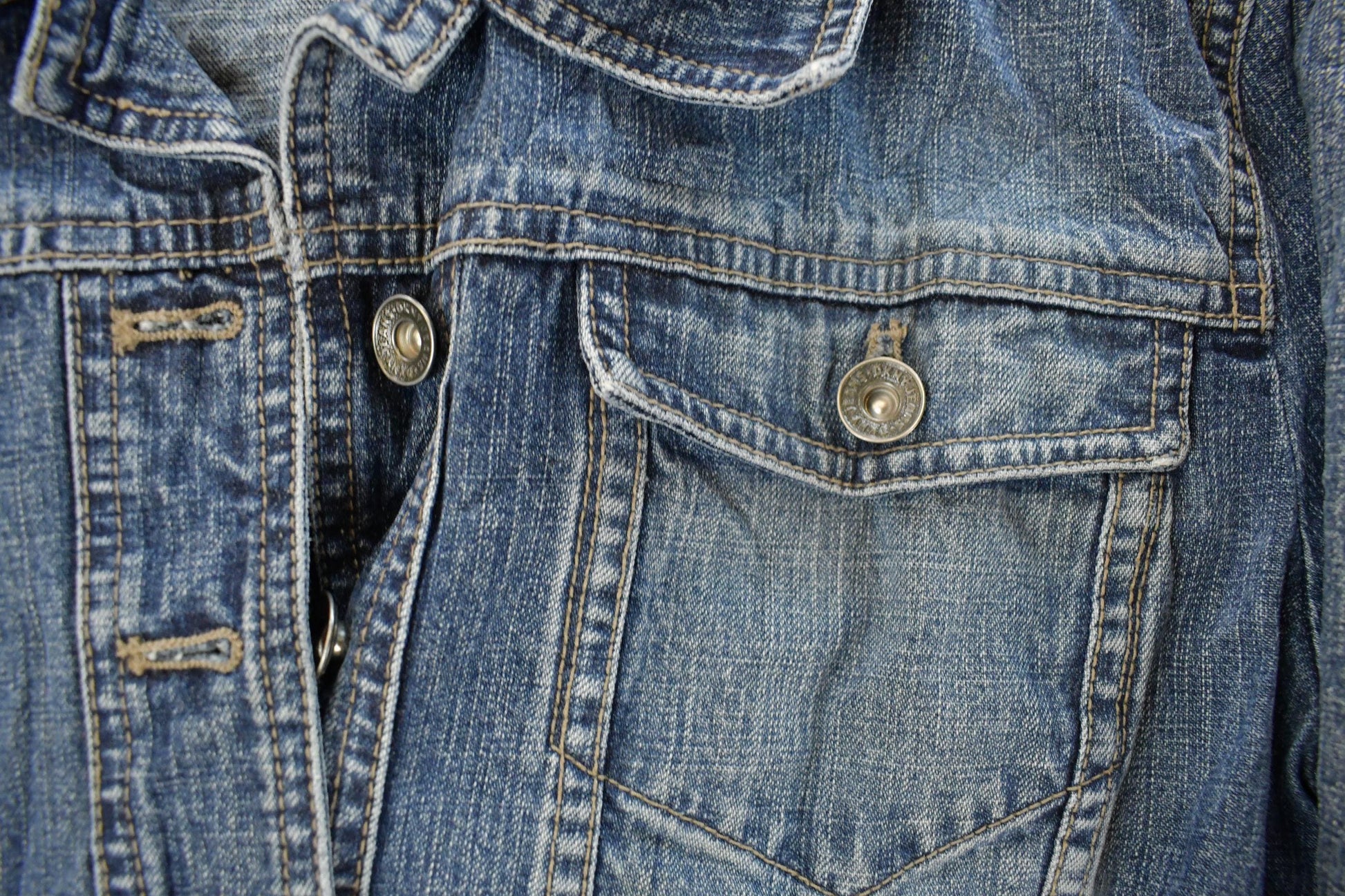 Vintage Y2K DKNY Denim Trucker Jean Jacket Women's Small from propervintagecanada