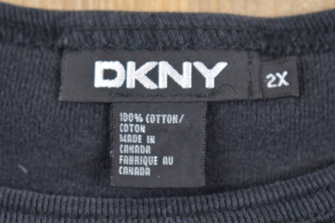 Vintage Y2K DKNY Graphic T Shirt Women's 2XL from propervintagecanada
